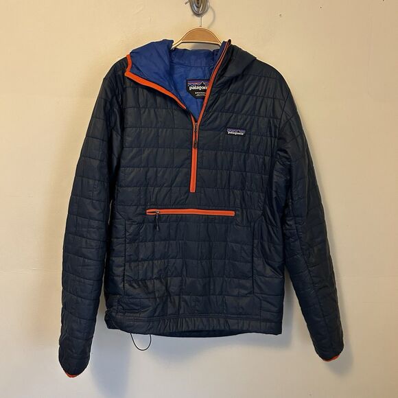 Patagonia Nano Puff Bivy Pullover Puffer‎ Jacket Coat Blue Small Men's Gorpcore - Picture 1 of 10